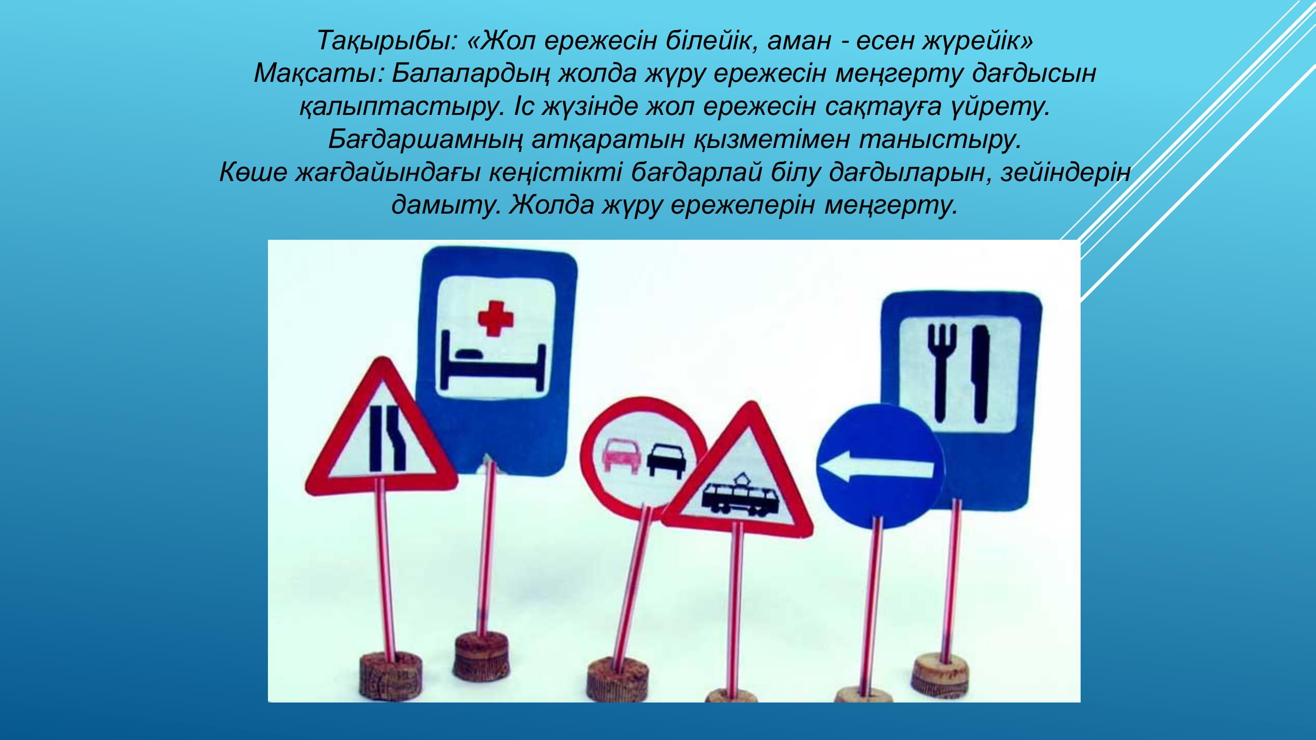 Жолда жүру ережесі